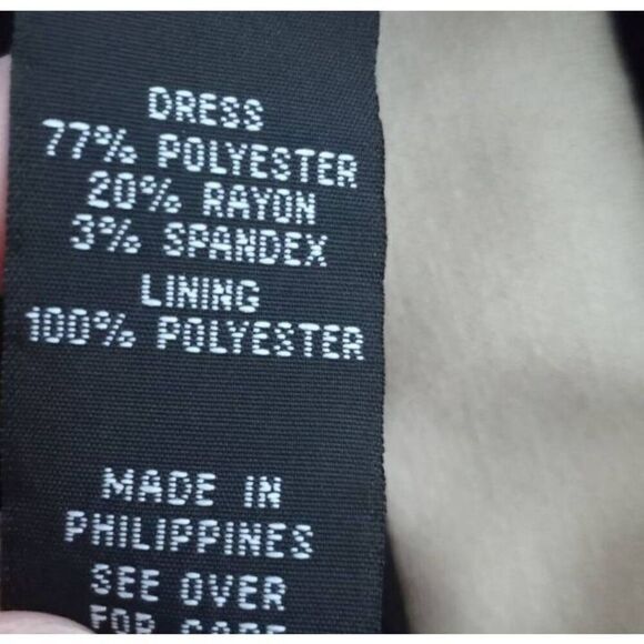 IZ BYER BLACK & BEIGE DRESS SZ.13 EUC - Picture 7 of 8